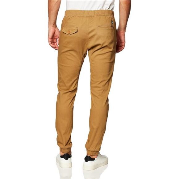 Men's Basic Stretch Twill Jogger Pants-Reg and Big & Tall Sizes - Picture 3 of 5